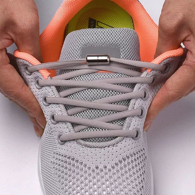 1 Par De Sapatos Elásticos Preguiçosos Mágicos Sem Rendas E Fivelas De metal Tênis Neutro Para Crianças Adultos De