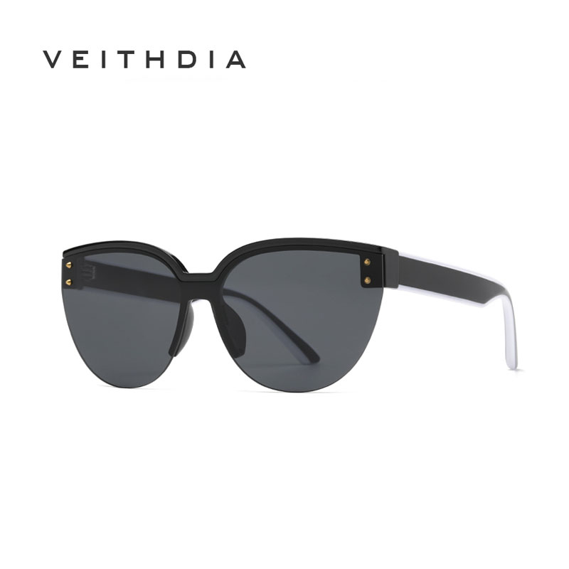 VEITHDIA New Fashion Sunglasses Cat Eye Sem Moldura Óculos De Sol Gradiente Feminino 6506 - Fashion Accessories