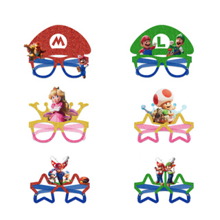 Tema Do Jogo Super Mario Bros Party Máscaras De Olho De Papel Para Suprimentos De Festa Óculos De Brinquedo Infantil em Oferta na Shopee