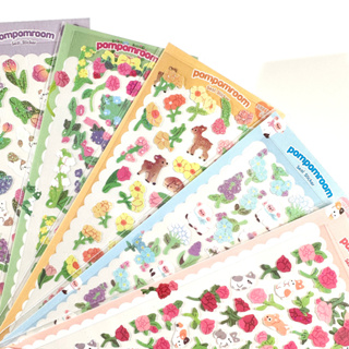 Coreano Laser Bonito Dos Desenhos Animados Animal Flor Tulipa Rosa Ovelha Coelho Adesivos Manual Diário Diy Adesivos em Oferta na Shopee