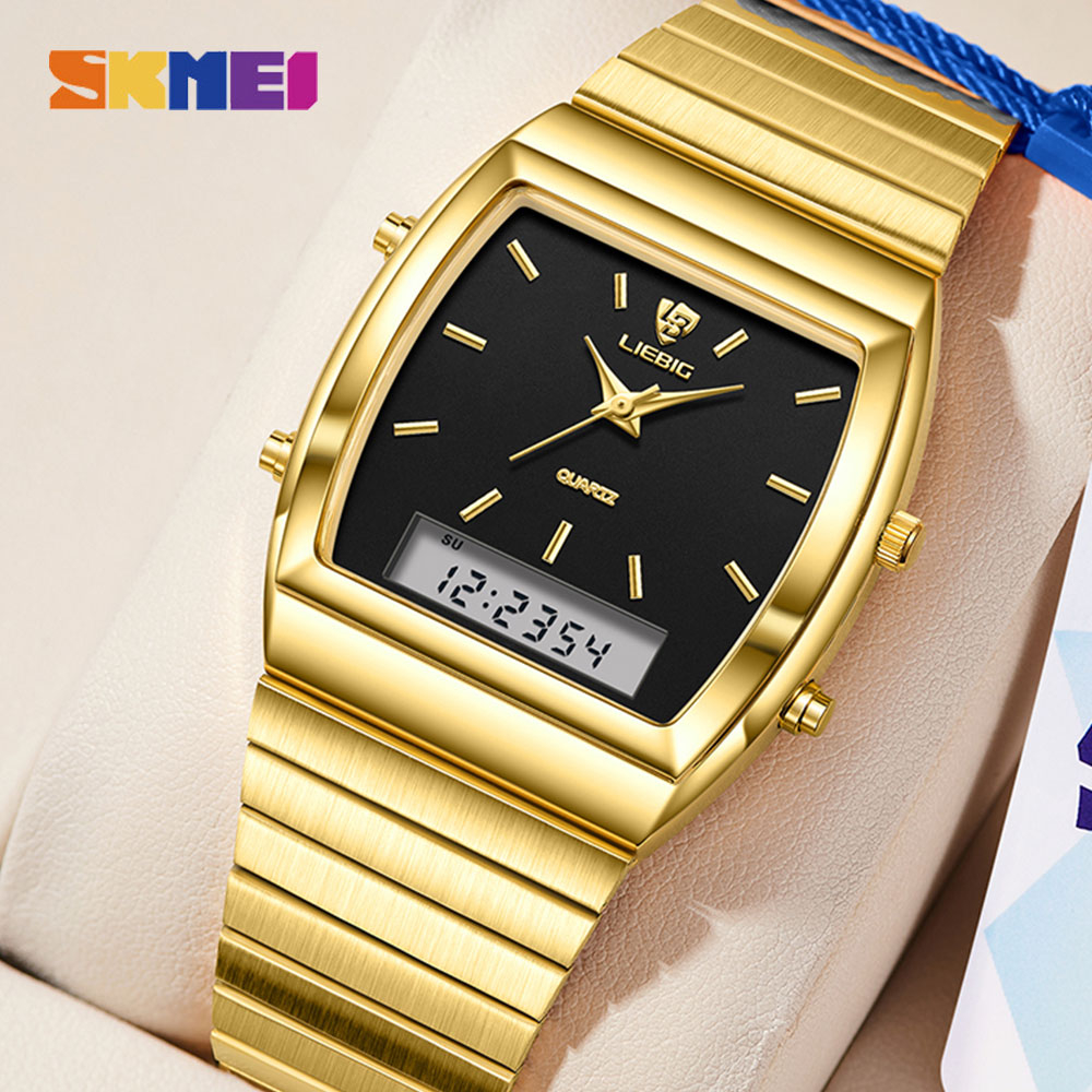 Relógio Digital Multifuncional Led Para Homens SKMEI Moda