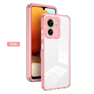 Capa Transparente Para Motorola Moto Edge 40/Pro Neo/G84 G22 G52 E13 E22 Proteção Da Câmera Caixa Do Telefone À Prova De Choque