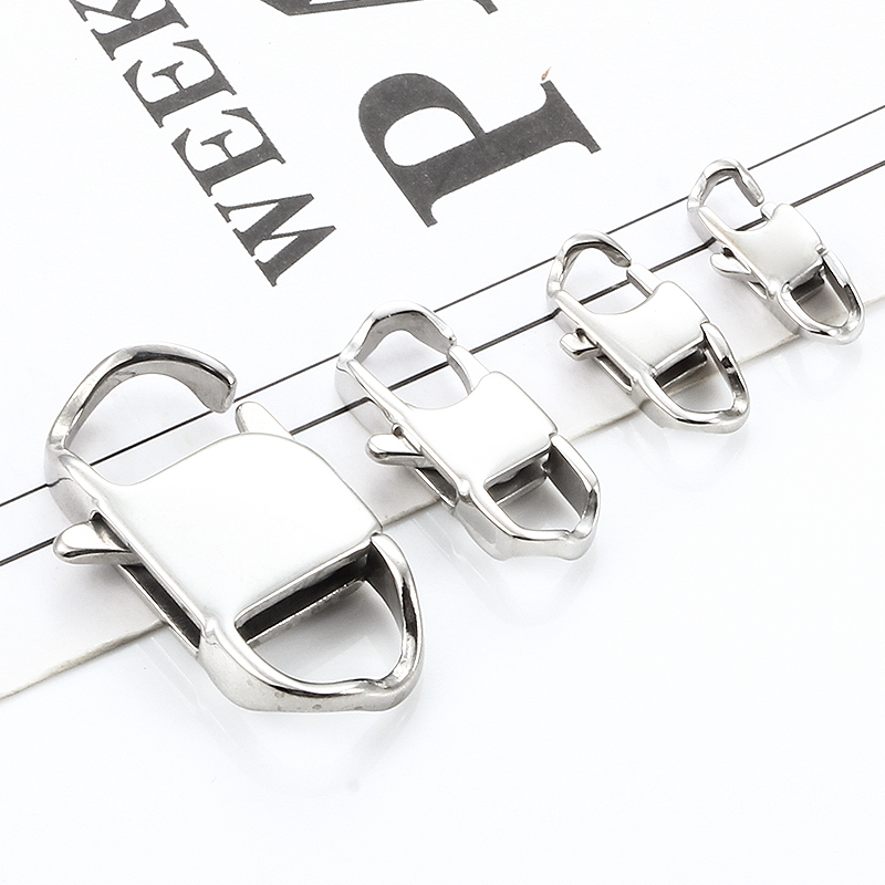 304 Aço Inoxidável Banhado Polimento Primavera Lagosta Fechos Ganchos Conectores Pulseira Colar DIY Saco De Jóias Cinta em Oferta na Shopee