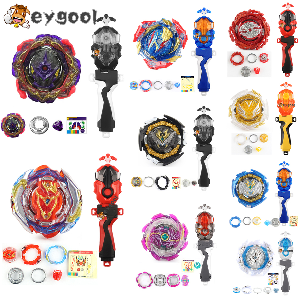 MQ B-177-206 Spinning Spinning tops Burst Metal Kreisel Top Com Alça De Lançador 184 Conjunto De Brinquedos Infantis