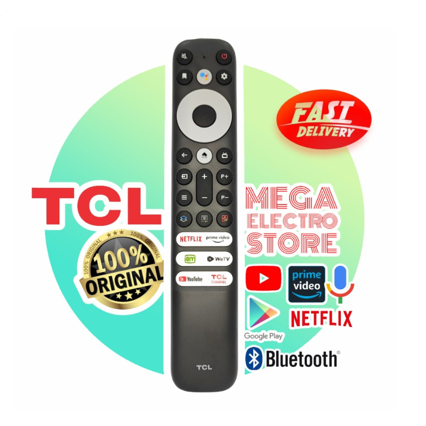 Novo RC901V RC902V FMR6 Para TCL 4K LED Android Smart TV Controle Remoto De Voz Com Netflix Youtube QIY 65P725 55C716 50