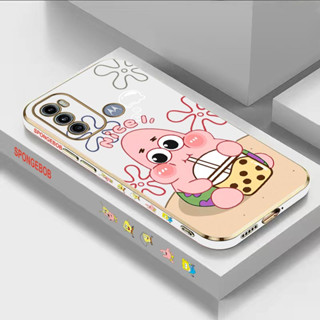 Padrão Luxo Chapa Telefone Capa Para Motorola Moto E20 G60 G10 G60S G53 G52 G50 G42 G30 G20 G22 G52 G9 Brincar Leite Chá Bebê Capa