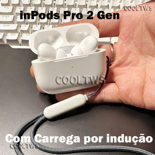 Inpods Pro 2 Gen Carrega por indução Fone de ouvido Bluetooth Com Cancelamento De Ruído Ajustar o volume + - Para Redmi