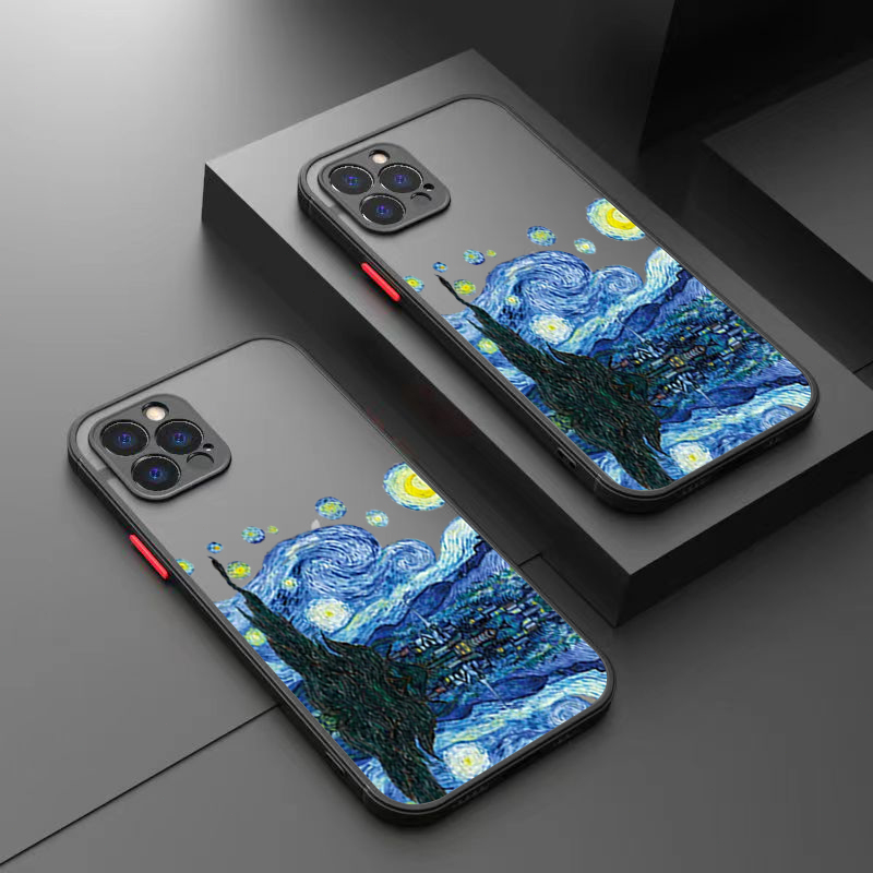 Arte Van Gogh Capa De Celular Pintura A Óleo Para Xiaomi Redmi 10 10C 12C Note 11 12 Pro Plus 4G 5G 9 10 Max 9S 10S 11S 12S À Prova De Choque