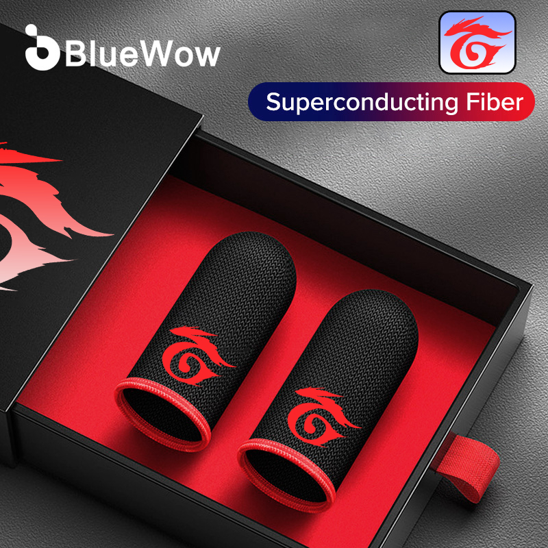 BlueWow Manga De Dedo Para Jogos , Luvas Acessórios Controladores De Respiráveis De Fibra Polegar À Prova De Suor em Oferta na Shopee