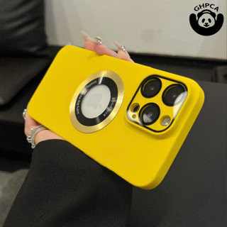 Capa protetora magnética para telefone de cor sólida para telefone iPhone 1112 13 14 15 Pro Max 14plus Carregamento Capa protetora para telefone sem fio