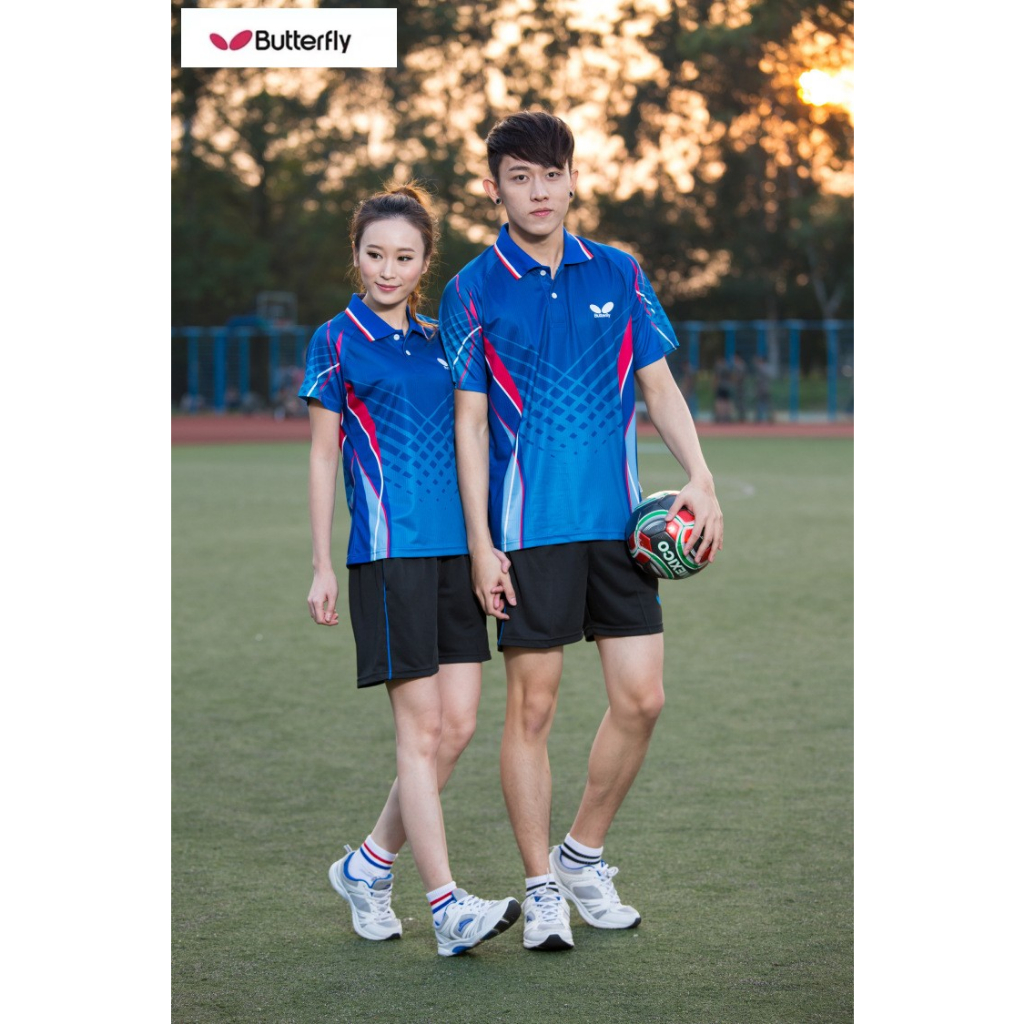 Tênis De Mesa Butterfly Jersey 2023 Summer New Top De Verão Vestuário De Manga Curta De Secagem Rápida Para Homens E Mulheres Kit De Treinamento Da Equipe Esportes