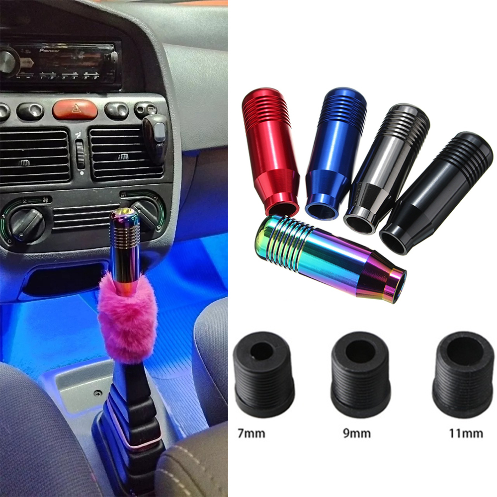 5 Cores Universais Alavanca De Transmissão manual De Mudança De Marcha Em Alumínio Manípulo De 8,5cm Botão