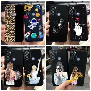 Para Moto Motorola G60 G40 Fusion Case Moda Astronauta Do Coração Amor Capa Traseira Telefone Em Silicone Macio Casing