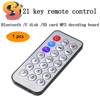 [Fornecimento de estoque pronto] 1pcs 21 botões infravermelho Controle Remoto 38khz Bluetooth Placa de decodificação MP3 em Oferta na Shopee
