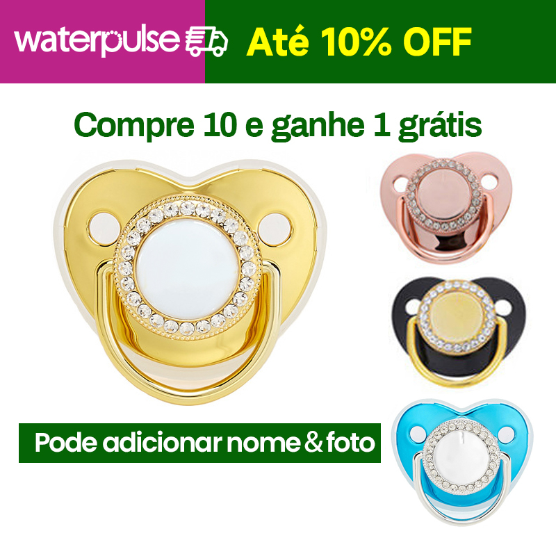 『Waterpulse』Chupeta específica do bebê que pode criar nomes e fotos do bebê