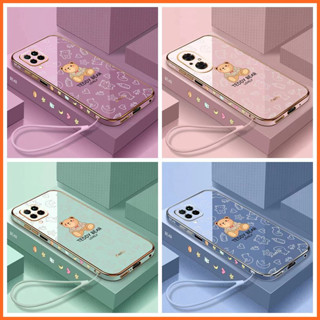 Capa MOTO G8 Plus G31 G71S G62 EDG E30 G72 E13 E22 E22i Capa Caso simples e estilo de urso TPU anti-drop phone