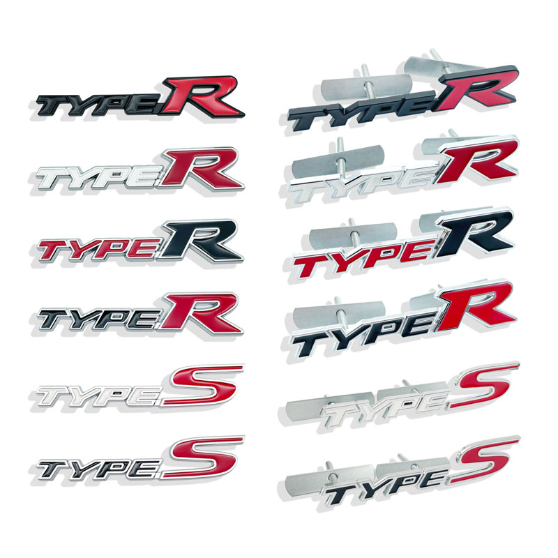 Autocolante Para Carro Tipo R/Type S Logotipo Emblema Do Porta-Malas Honda Civic Spirior Odyssey Accord Crv Hrv em Oferta na Shopee