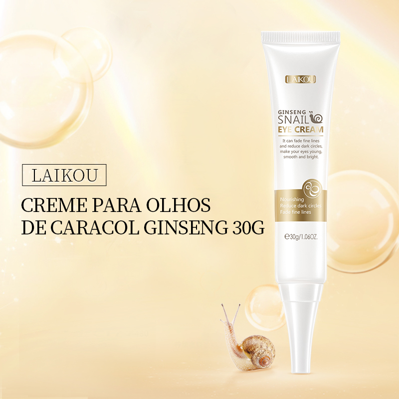 Laikou Creme Para Os Olhos De Caracol Extrato / Creme Para Os Olhos / Anti-Idade / 30g - Beauty