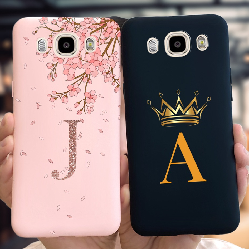 Para Samsung Galaxy J7 2016 Caixa J710F J710F J710M J710H Capa Do Telefone Cartas Da Coroa Bonitas Pára-Choques À Prova De Choque