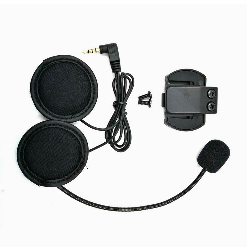 Microfone Speaker Headset V4 / V6 Interfone Universal Fone De Ouvido Capacete (V.A.)