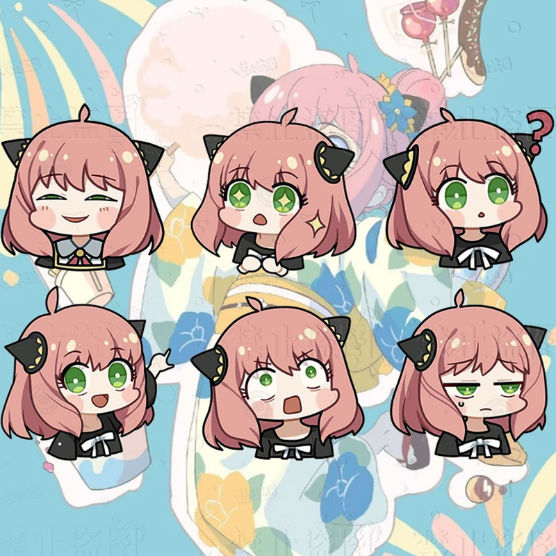 Broche Acrílico De Família Espiã De Desenho Animado, Expressão Criativa E Fofa em Oferta na Shopee