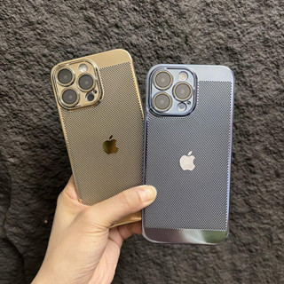Capa De Malha Respirável Para IPhone 14 13 12 11 Pro Max Plus Grade De Resfriamento À Prova De Choque Dissipação De Calor Matte