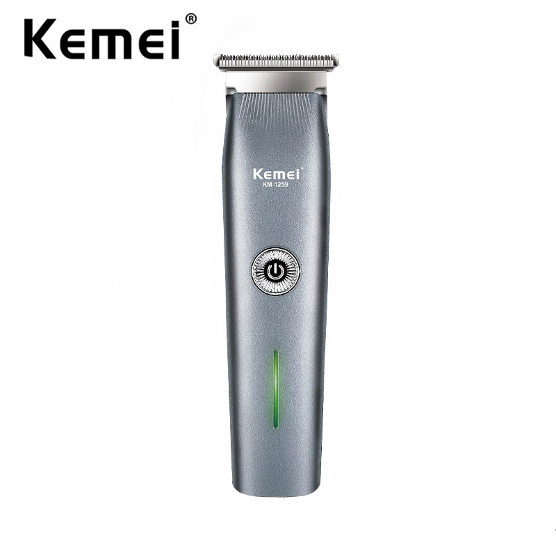 Aparador De Cabelo Profissional Kemei Sem Fio TYPE-C USB Recarregável Portátil E Mini Máquina De Corte Para Homens em Oferta na Shopee