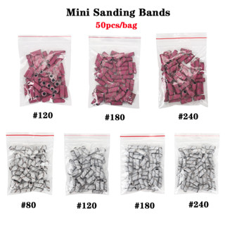 Tfscscloin 50pcs/bag Mini Bandas De Lixa Para Polimento Esfoliante Remover Ferramentas De Manicure De Pele De Deed