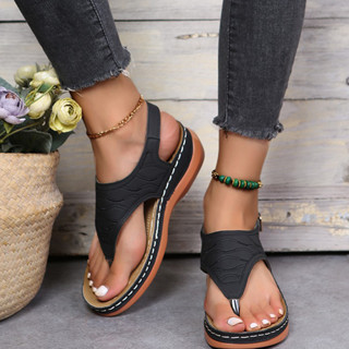 vczuaty Sandálias Femininas De Fundo Macio Cunhas Sapatos Femininos Verão Plataforma Saltos Med Cunha Sandalias Mujer BR