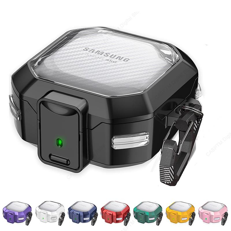 Case Galaxy Buds 2 Pro Capa De Fibra De Carbono Transparente Para Samsung Live Buds2 2Pro Cases Clear Funda