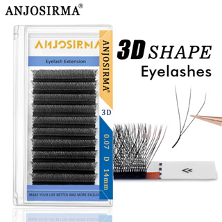 ANJOSIRMA 3D Extensão De Pestanas Em Forma De W Com 3 Pontas C/D/DD Pessoais De Alta Qualidade