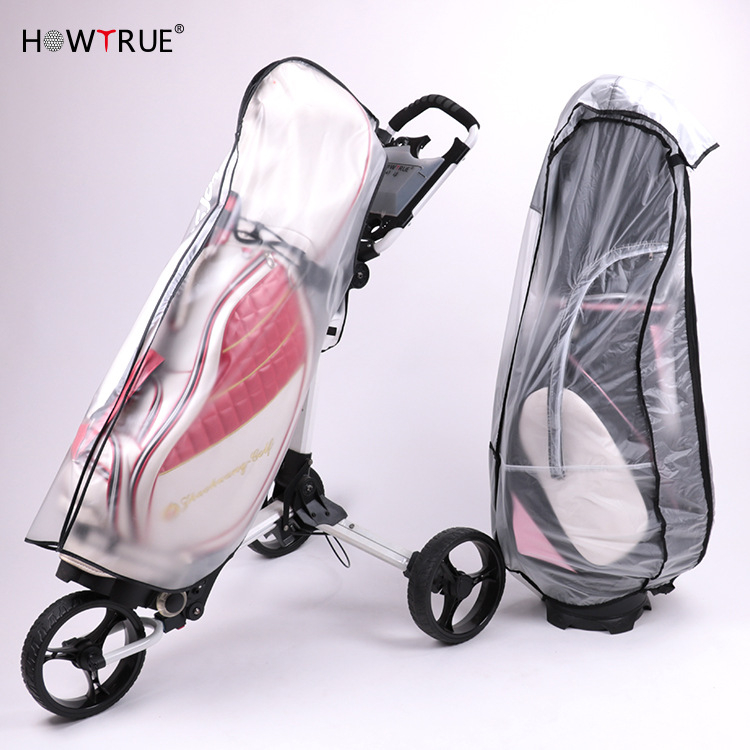 1 Pçs Saco De Golfe Capa De Chuva À Prova Dwaterproof Água PVC Proteção Contra Com Capuz Para Carrinhos