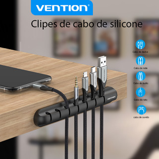 Vention Cable Organizer Silicone Cable Clips Cable Management Cable Winder Desktop Tidy Manager