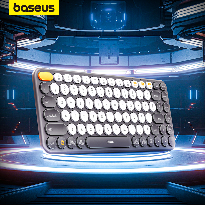 Baseus Creator Wireless Tri-Mode Keyboard Design Ergonômico Multi-Conexão Com Alta Portabilidade