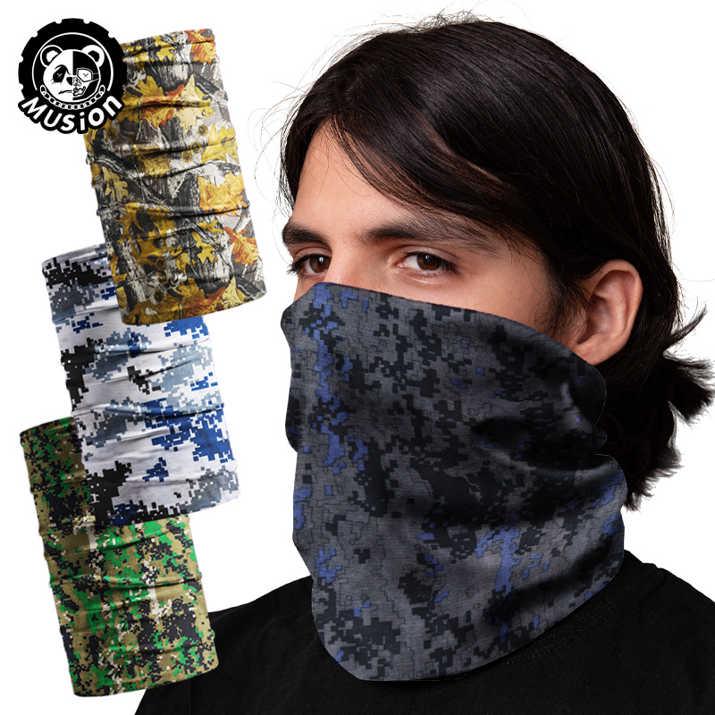 Camuflagem Anti-Pó UV Buff Bandana Turban Cabeça Scarf Topeng Motocicleta Esportiva Faixa De