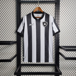 Camisa De Futebol Caseira Masculina Da Equipe 2023-2024 II B-F Listras Pretas E Brancas