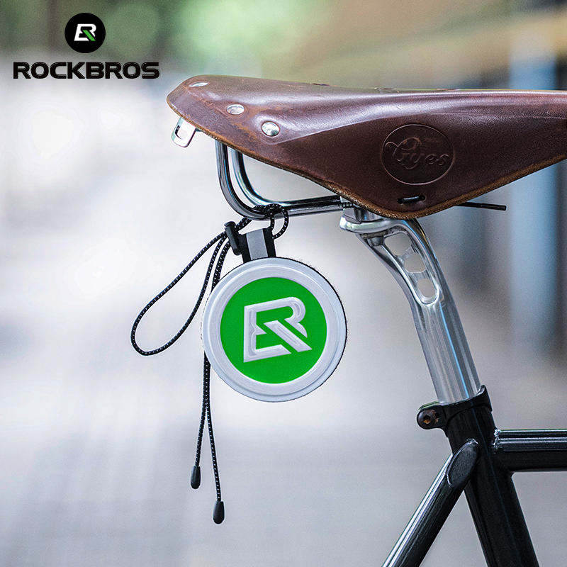 ROCKBROS Pingente Refletivo Nocturno Portátil Etiqueta De Alerta Destacável Para Sacos De Calças Logotipo De Decoração Com Adesivo 3D Ajustável