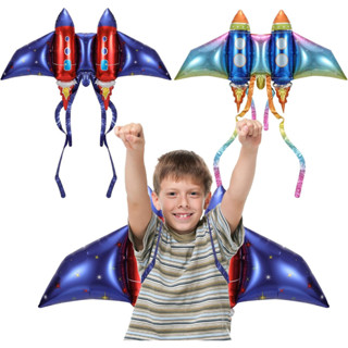 1PCS Balão De Asa De Foguetão Infantil 106 * 57cm Decoração Das Costas Da Do Conjunto De Balões De Brinquedos