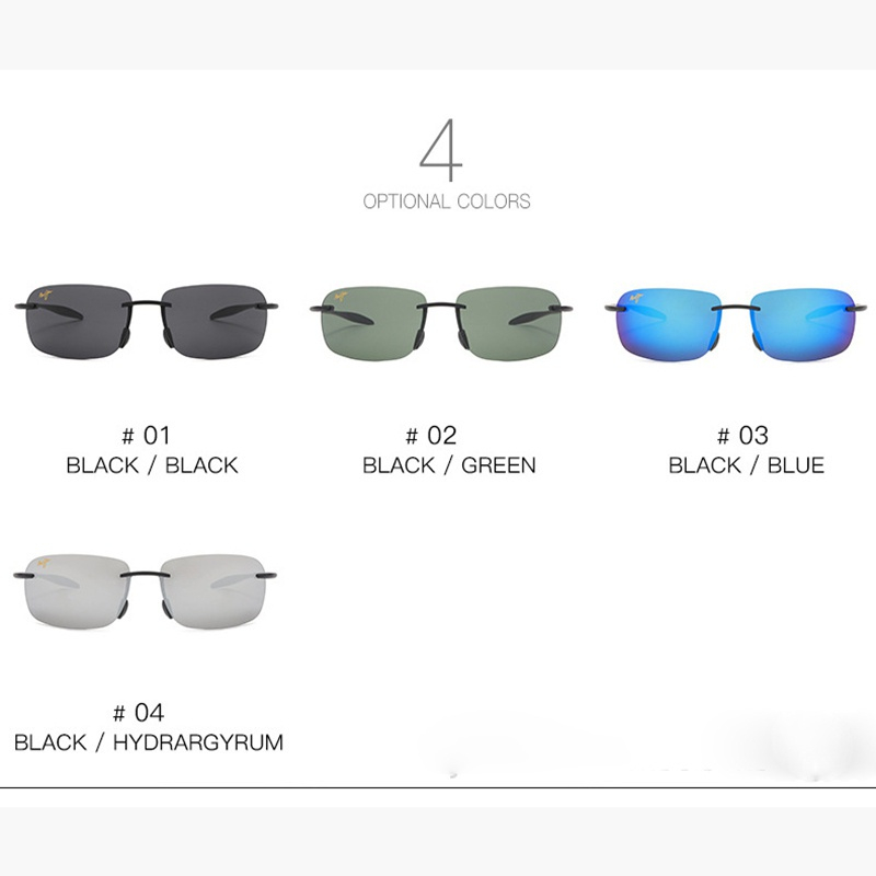 Maui Jim-óculos de sol Masculino E Feminino , Sem Moldura , Esportivo , Casual Sunglasses