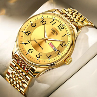 100 % Original Swiss Movement Luxo Moda Suíço Calendário Duplo De Aço Inoxidável Luminoso À Prova D