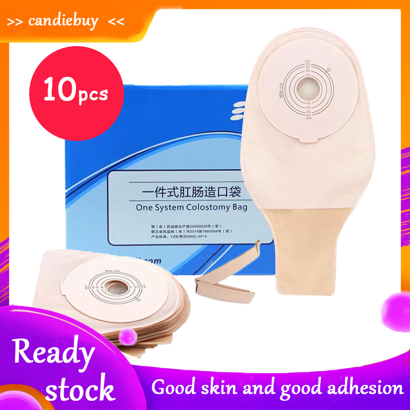 Steadlive 10 Peças Bolsa De Ostomia De Sistema Único Drenável Colostomia Com Clipe , Corte A 15-55mm