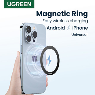 Adesivo Magnético UGREEN Para Carregador Sem Fio Anel De Chapa Metálica Suporte De Telefone Magsafe Imã De Ferro i 13 12 11 XS