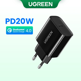 Carregador UGREEN Tipo C Carga Rápida QC4.0 PD20W Compatível Com iPhone 14 Pro Max Xiaomi
