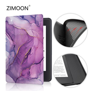 Capa Flexível Slimshell Pintada Para Kindle 11o C2V2L3 2022 Premium Leve PU Couro Inteligente Com Sono Automático/Acordar