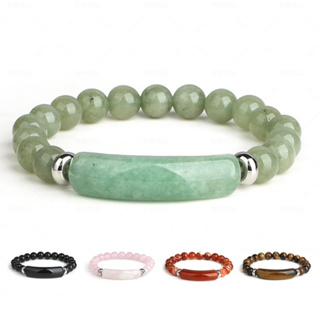 8MM Natural Ágata Pedra Olho De Tigre Obsidiana Bracelete De Cristal Frisado Fio Elástico Pulseira Trançada Terapia Magnética Saúde em Oferta na Shopee
