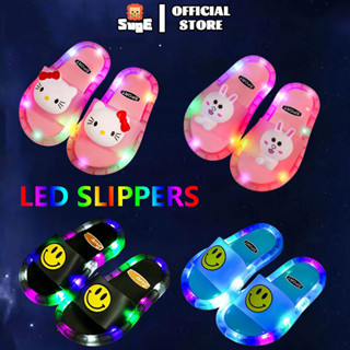 【Suge】Zapatillas Para Niños selipar Niño/Niña Luminoso Zapatos Led Zapatilla Bebé Baño Sandalias