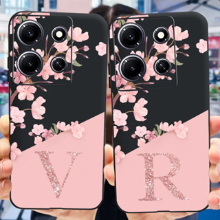 Capa Cor-De-Rosa Para Infinix Nota 30 4G X6716B Nota30 5G X6711 De Silicone Macia Telefone Traseiro