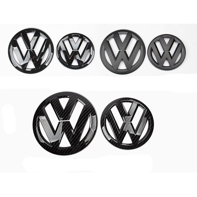 Adequado para Volkswagen Jetta /Passat /Tiguan /Touran /CC Logotipo de carro modificado / Logotipo de carro / Logotipo de carro dianteiro + Logotipo traseiro Autocolante decorativo