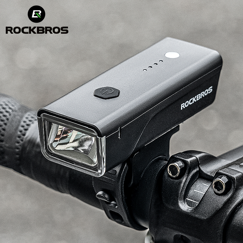 Bicicleta ROCKBROS 260 Lumen Light IPX4 À Prova D'água 1500mAh Acessórios De Com Sensoriamento Inteligente De Luz Frontal - Sports & Outdoors