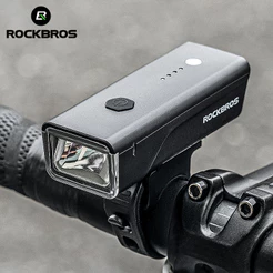 Bicicleta ROCKBROS 260 Lumen Light IPX4 À Prova D'água 1500mAh Acessórios De Com Sensoriamento Inteligente De Luz Frontal
